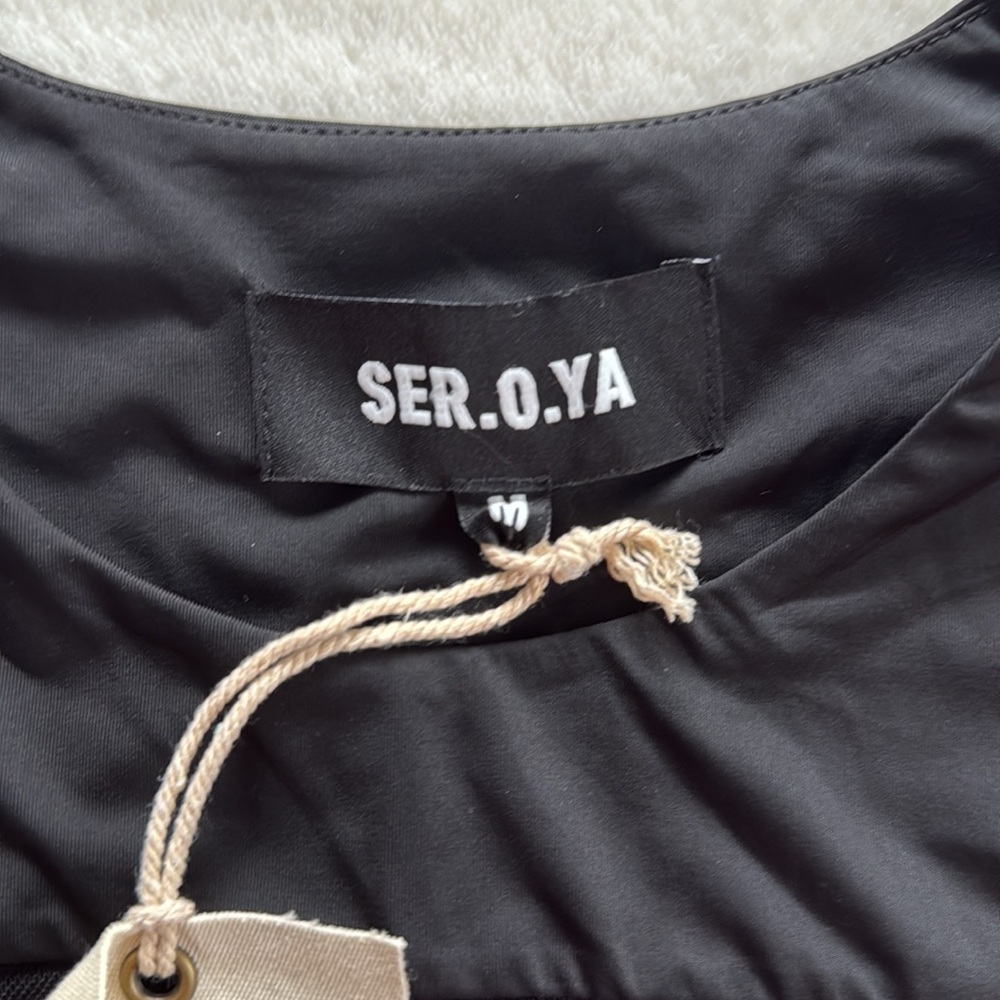 NWT Revolve SER OYA Ciar Black/Sheer Bodysuit Medium - Picture 8 of 12